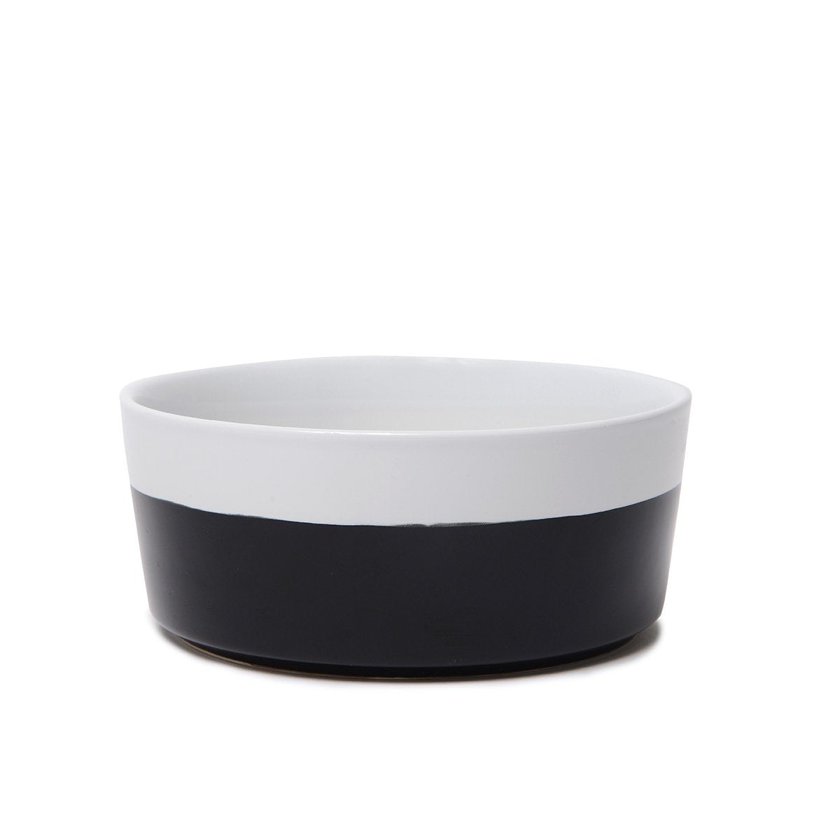 Waggo Dipper Ceramic Dog Bowl for Small and Large Breeds - Heavyweight and Durable Pet Food and Water Dish Crock, Dishwasher Saf