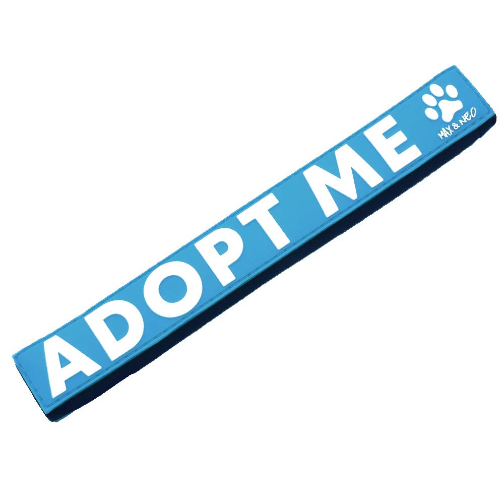 Max and Neo Leash Sleeves Adopt ME - We Donate 1 for 1 to Dog Rescues for Every Product Sold (Blue/Single)
