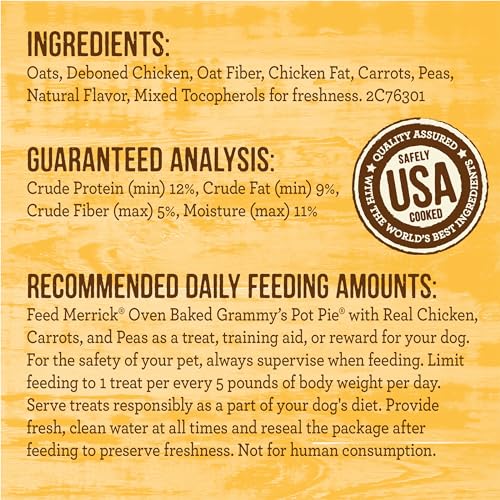 Merrick Oven Baked Grammys Pot Pie Natural Dog Treats
