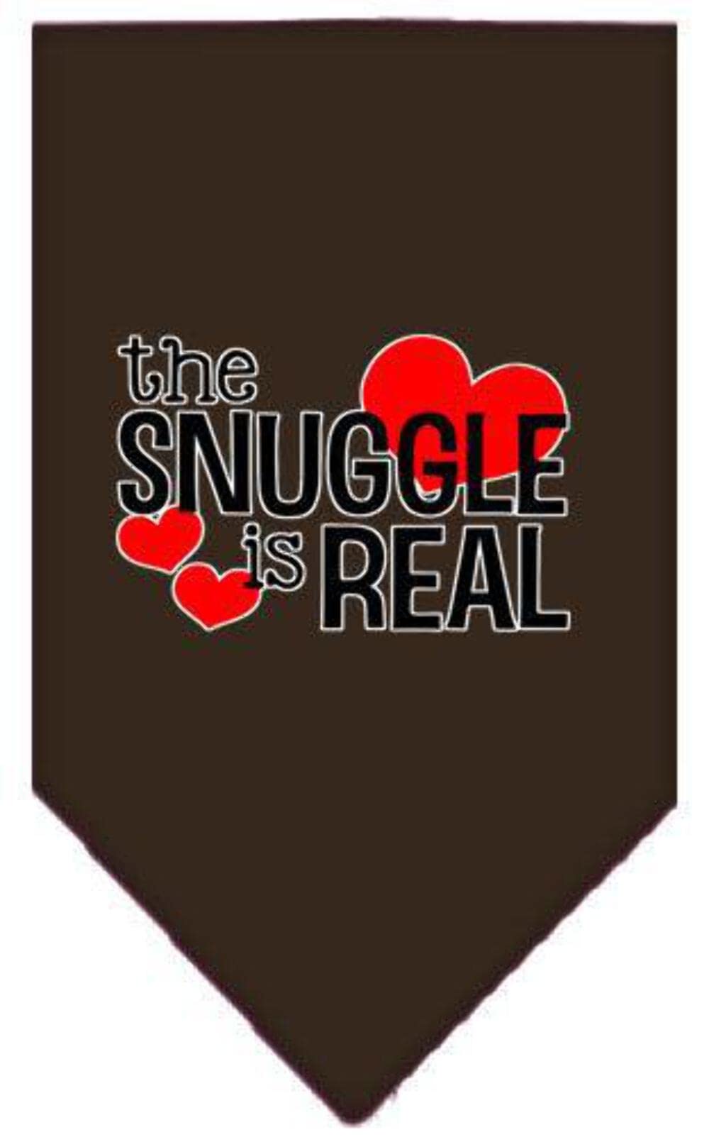 Mirage Pet Product The Snuggle is Real Screen Print Bandana Turquoise Small