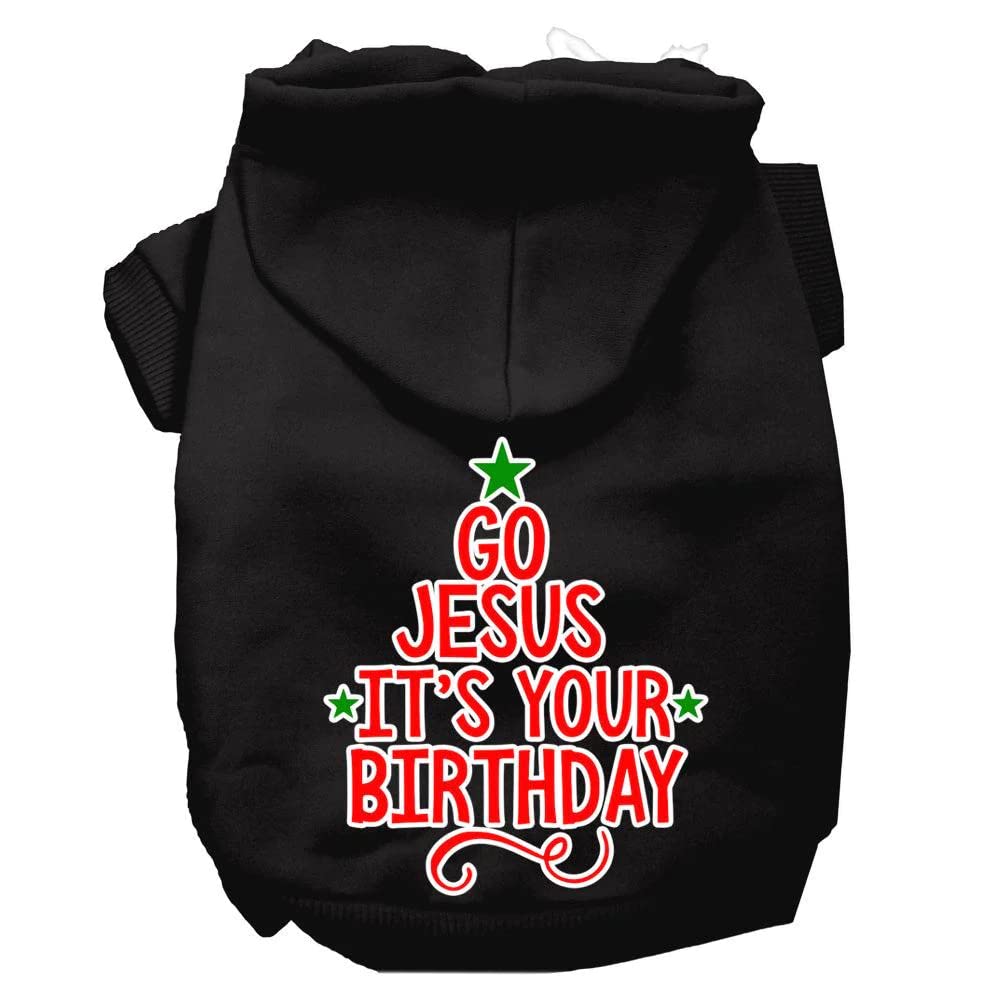 Go Jesus Screen Print Dog Hoodie Light Pink Xl 16