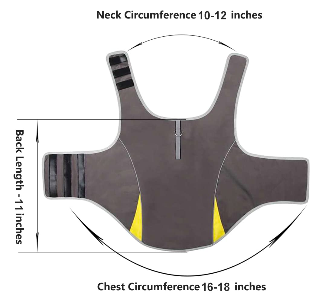 Dog Anxiety Jacket Keep Calming Vest Thunder Coat with D-Ring and Training Handle for Small Dogs