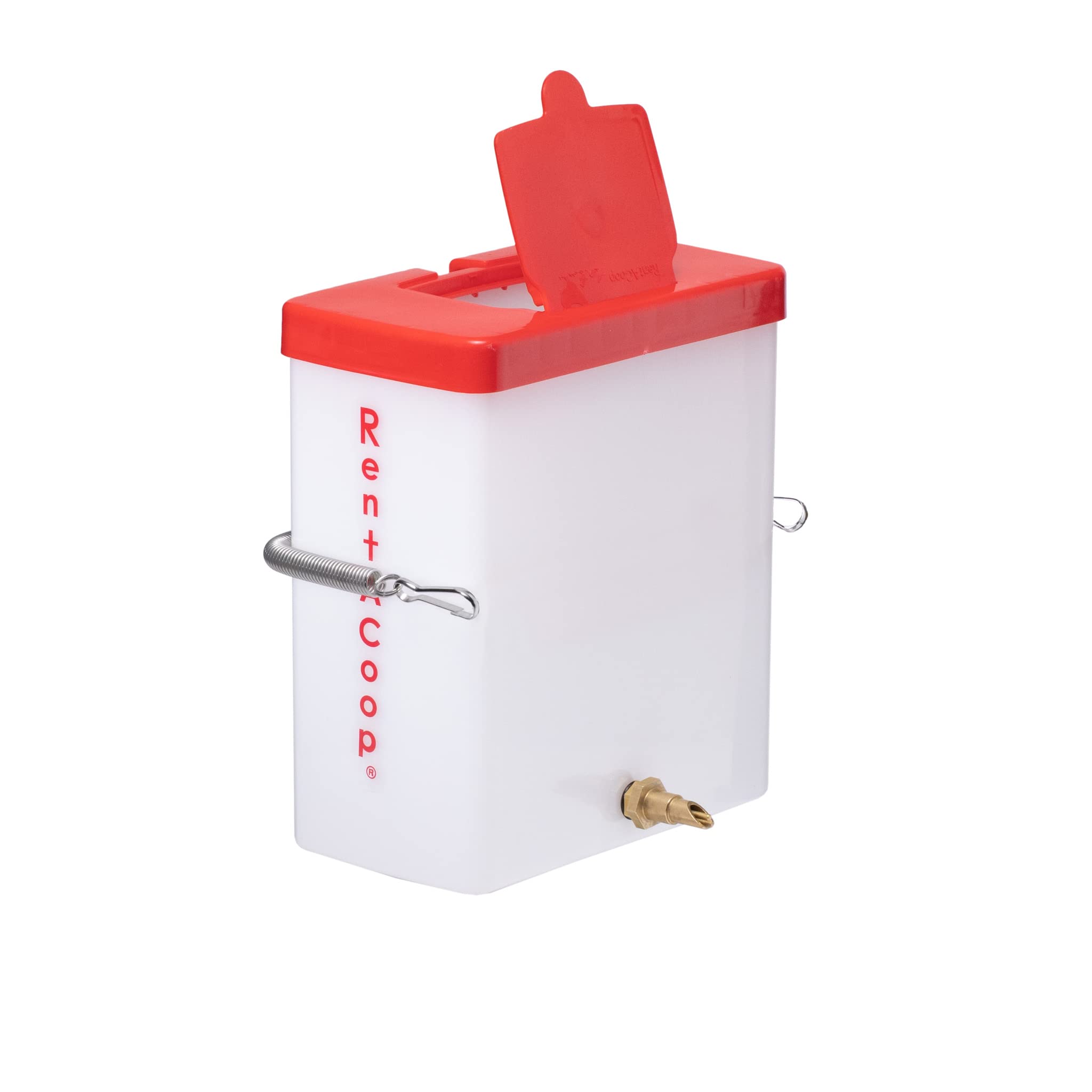 Rentacoop 64Oz(2L) Small Animal Drinker With No-Drip Brass Nozzle - Suitable For Small Pets, Bunnies, Hamsters, Guinea Pigs, Hed