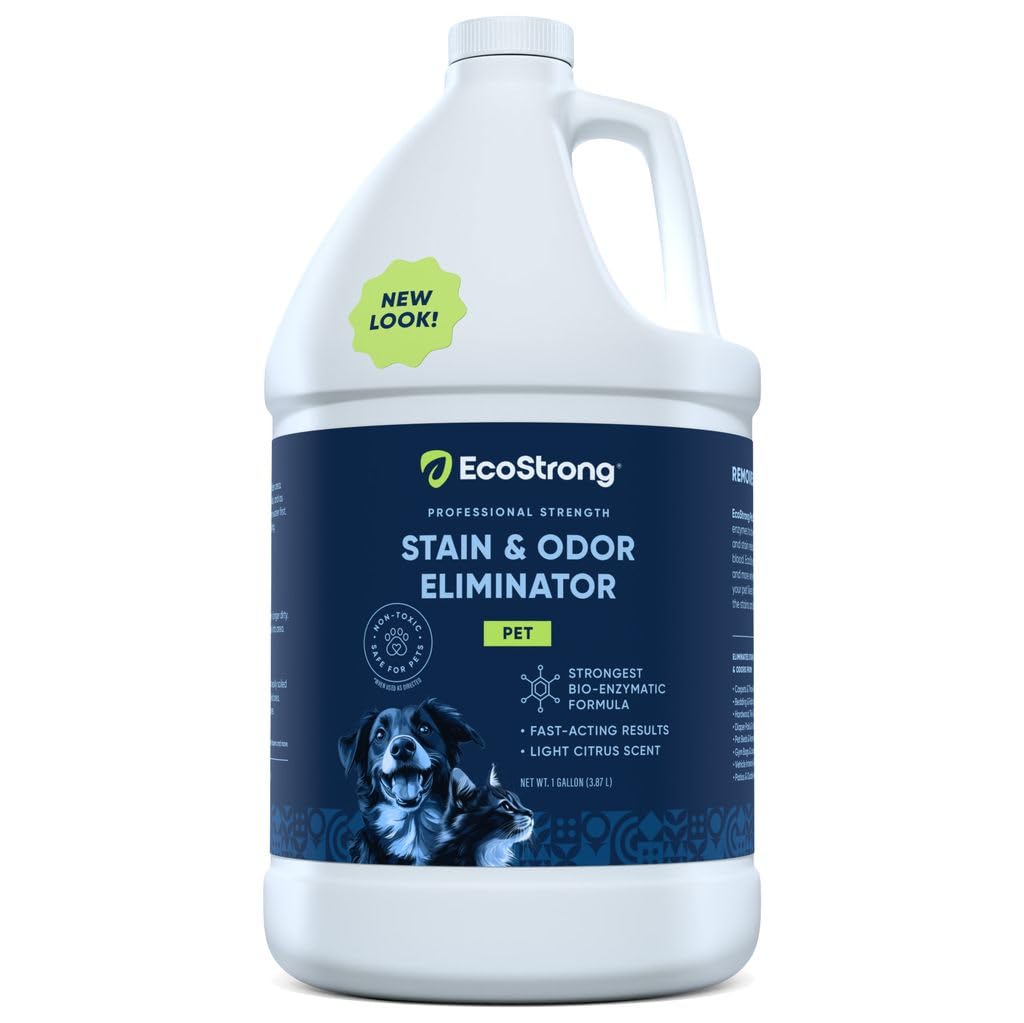 Eco Strong Pet Stain and Odor Remover - Cat Urine Enzyme Cleaner Destroyer, Urine Destroyer for Dogs, Pet Urine Enzyme Cleaner -
