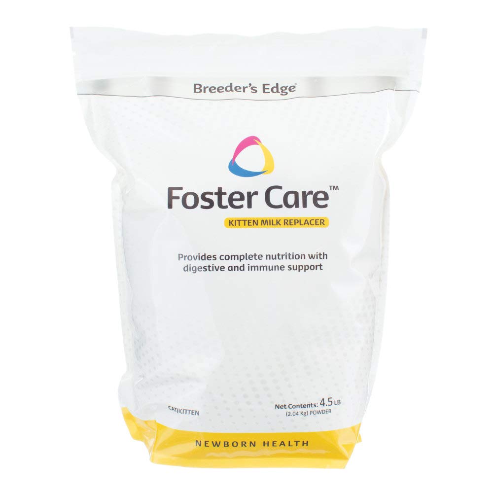 Breeders Edge Foster Care Feline - Powdered Milk Replacer - for Kittens & Cats - 4.5 LB