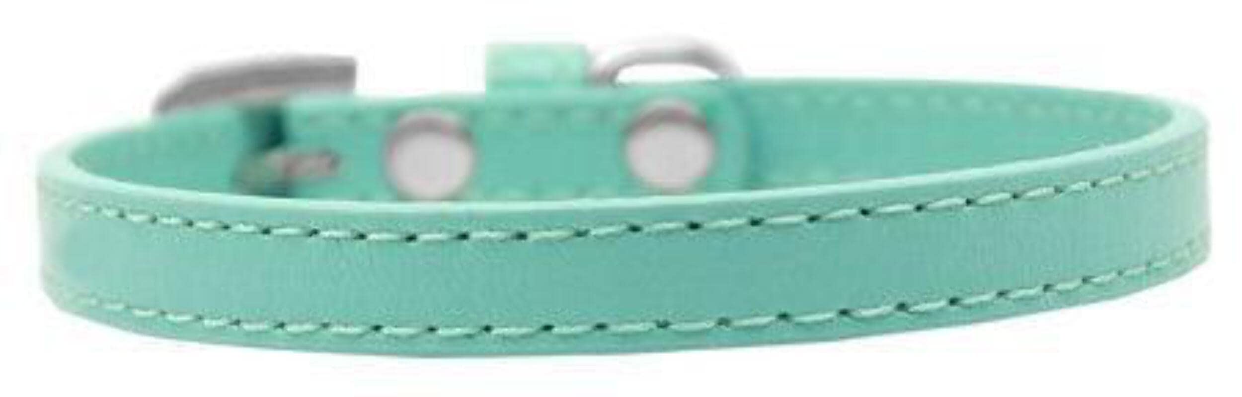 Mirage Pet Products 509-1 AQ-16 Omaha Plain Puppy Dog Collar, Aqua, Small