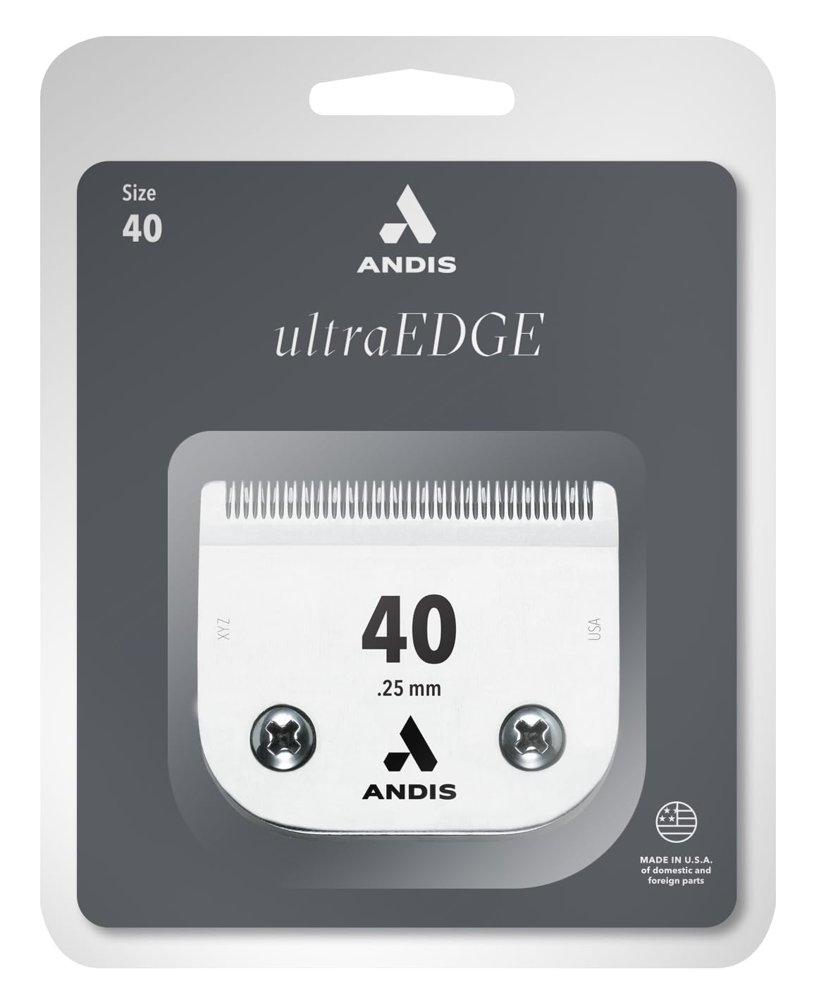 Andis - 64076, Ultra Edge Super Blocking Dog Clipper Blade - Built with Carbon-Infused Steel, Sharp Cutting Edges with Zero Gaps