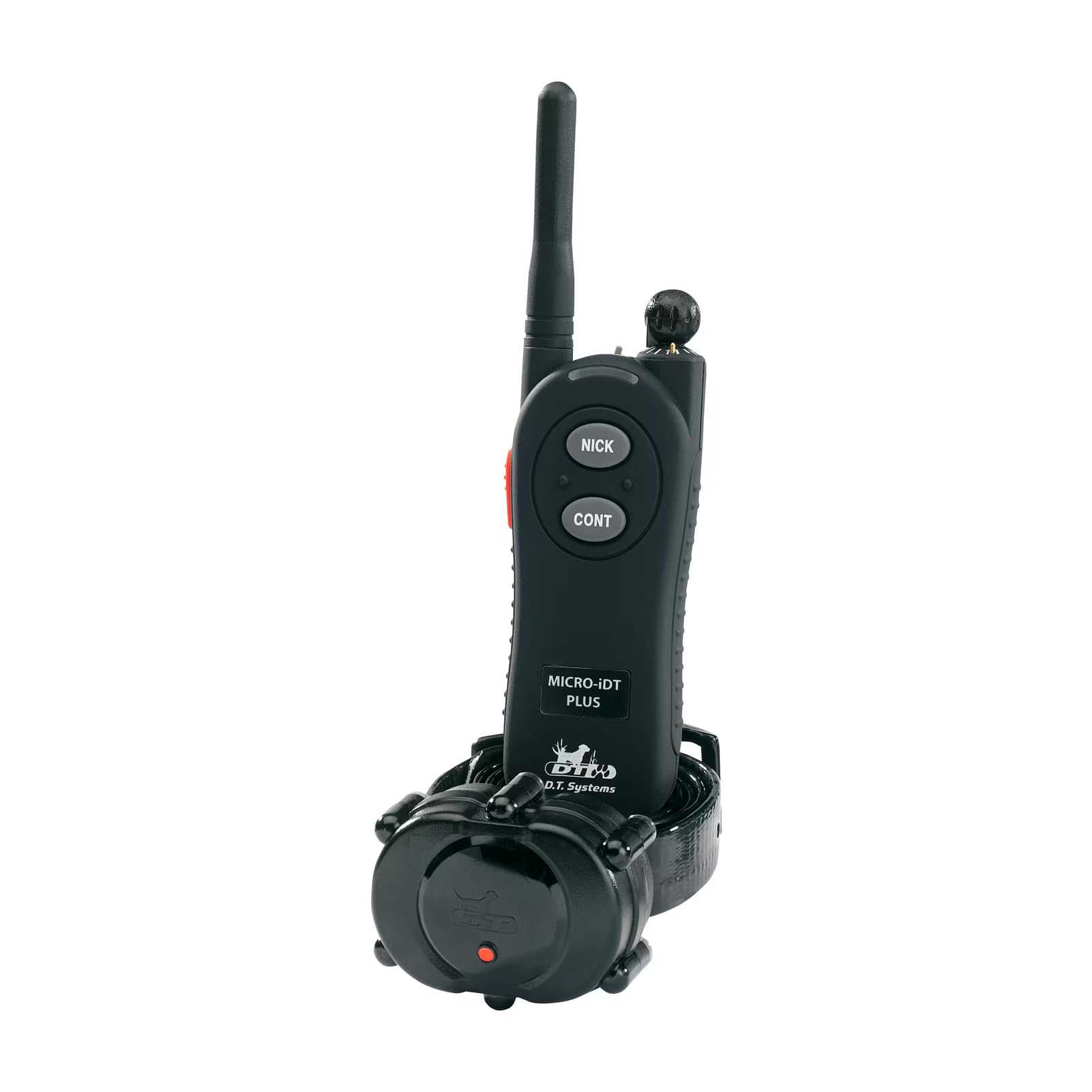 DT SYSTEMS Micro iDT Plus Waterproof Dog Training E-Collar, 900-Yard Range, 16 Levels, X-Small, Black, Rechargeable