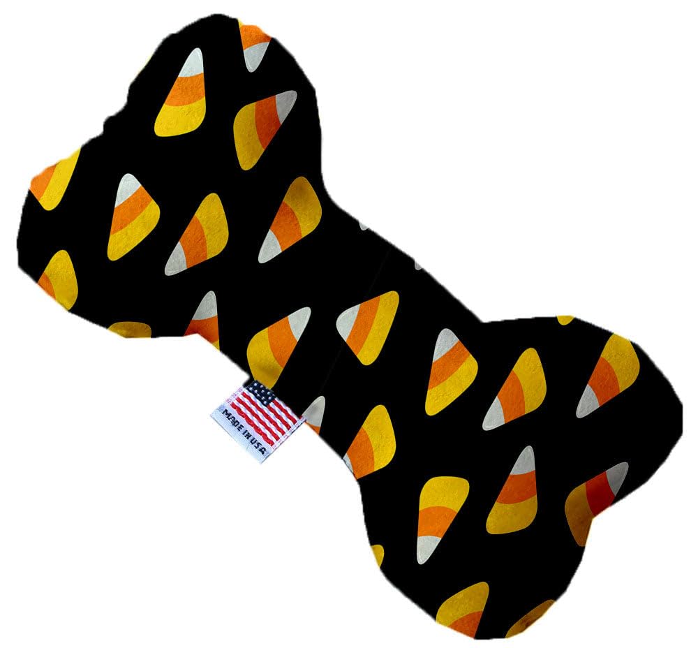 Halloween Pet & Dog Plush Heart or Bone Toy, &quot;Trick-Or-Treat Group&quot; (Available in different sizes, and 10 different patterns!) Candy Corn 10&quot; Plush Bone