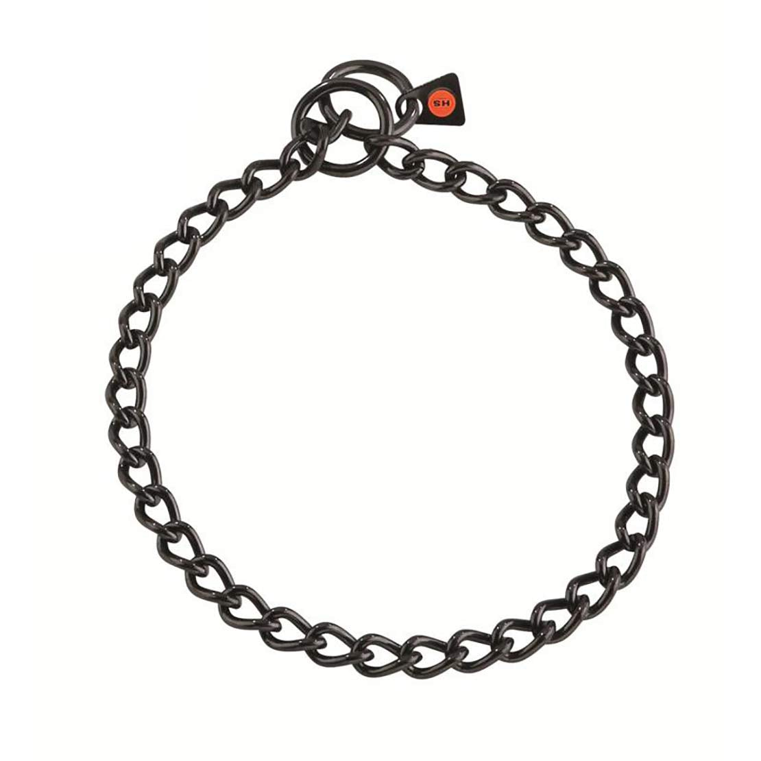 Herm Sprenger Black Stainless Steel Choke Dog Training Collar No-Pull Slip Chain For Small Medium Large Dogs For Easy Control Show Chain Collar Made In Germany 3Mm 22In (55Cm)
