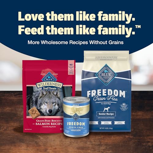 Blue Buffalo Freedom Grain-Free Wet Dog Food, Free of Glutens & Artificial Preservatives, Made with Natural Ingredients, Chicken