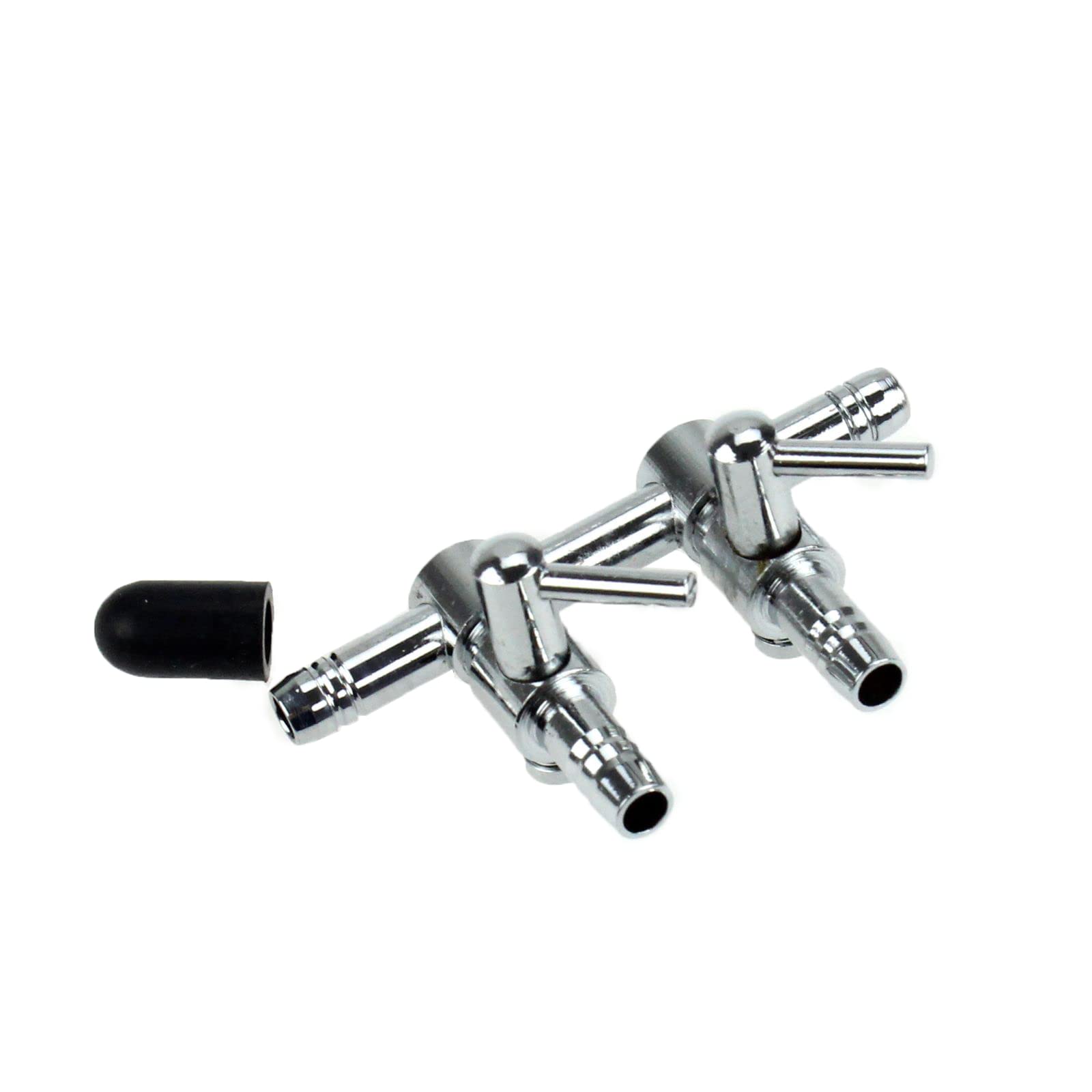 Aquaneat Aquarium Control Valve, Fish Tank Air Valve, Metal Stainless Steel Gang Valve, Air Flow Distributor Splitter For Air Pump (X-Small 2 Way)