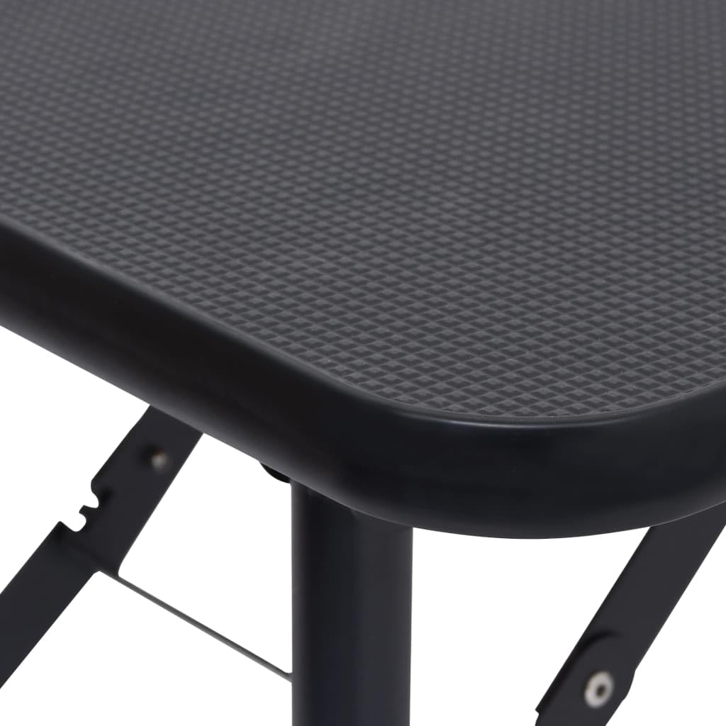vidaXL Adjustable Pet Grooming Table with Steel Arm - Foldable, Sturdy Design, Under Table Basket for Storage, Non-Slip Surface, Safely Rounded Corners - Size: 31.9" x 19.1"