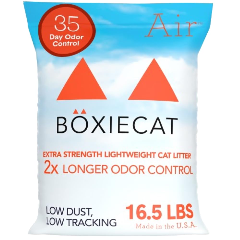 Boxie Extra Strength Cat Litter, Lightweight 35-Day Odor Control, Clumping, 16.5Lb