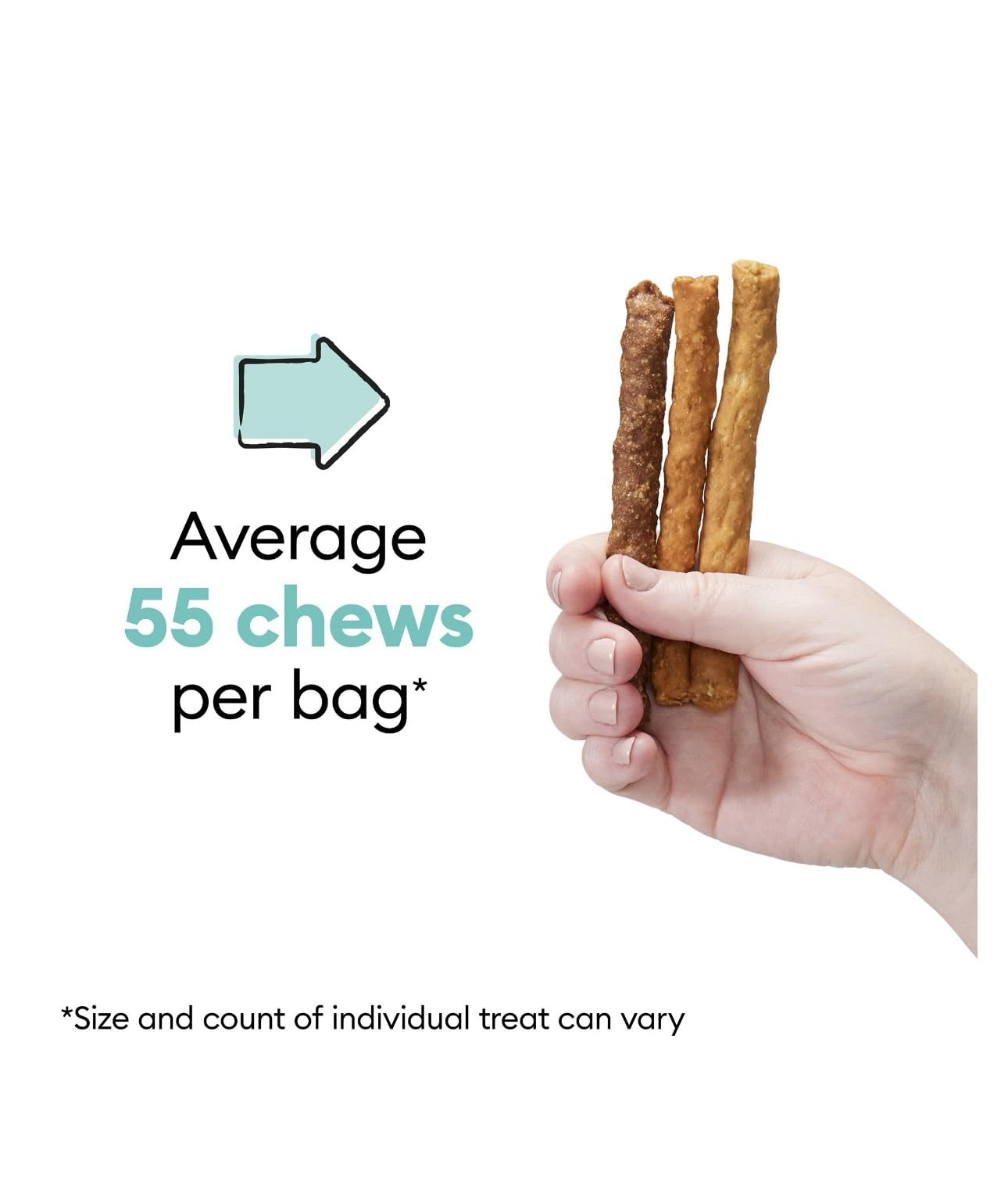Wiggles & Wags Meaty Sticks Dog Treats, Chicken Bacon Beef Flavors, 16 oz with DN Essentials Bone Shaped Waste Bag Dispenser & R