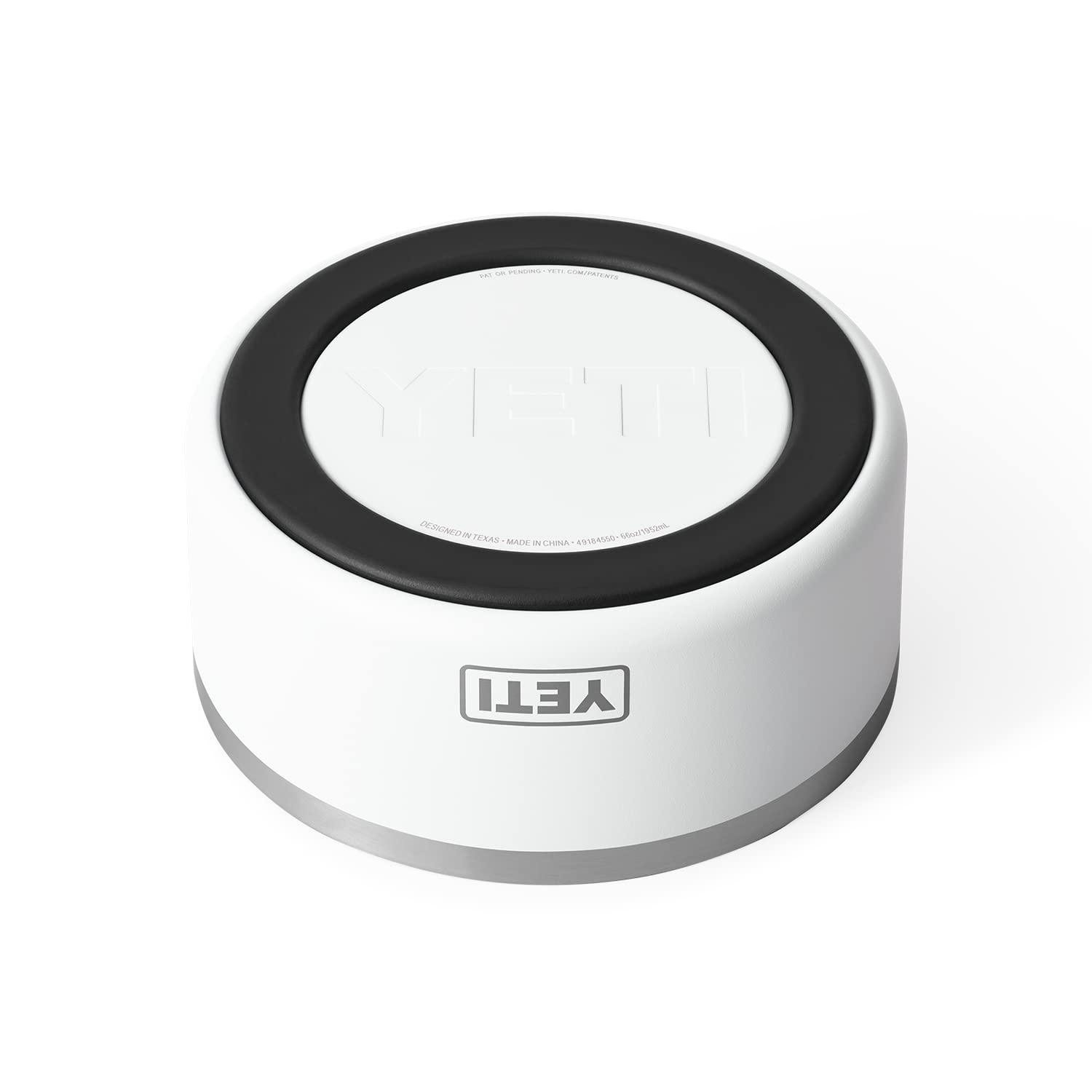 YETI Boomer 8, Stainless Steel, Non-Slip Dog Bowl, Holds 64 Ounces, White