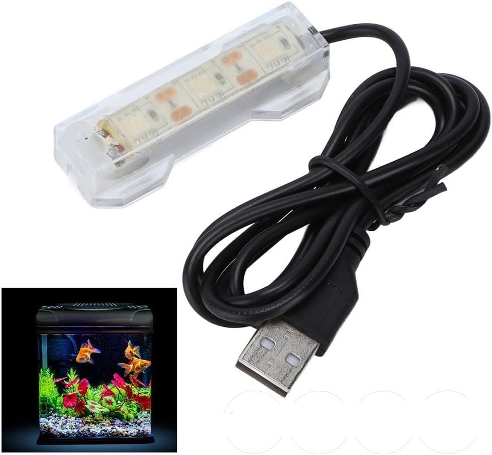 Blue Light Small Aquarium Led Light, Multicolor Led Fish Tank Light For Freshwater Plants Aquarium Accessories