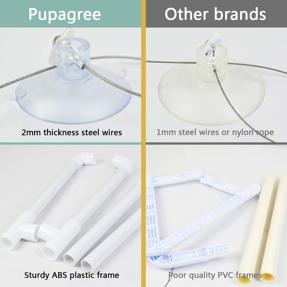 Water Proof Cat Window Hammock With Removable Warm Flannel Mat, Cat Window Perch, Heavy Duty Cat Hammock For Window, Space Saving Cat Perch For Large Indoor Cats In Black