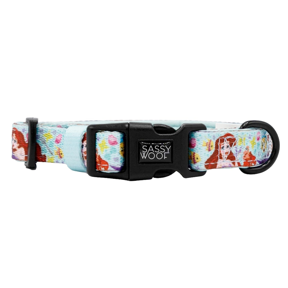 Sassy Woof Dog Collar Disney Princess Little Mermaid Ariel - L, Adjustable, Durable, Comfortable And Stylish Pet Accessories For