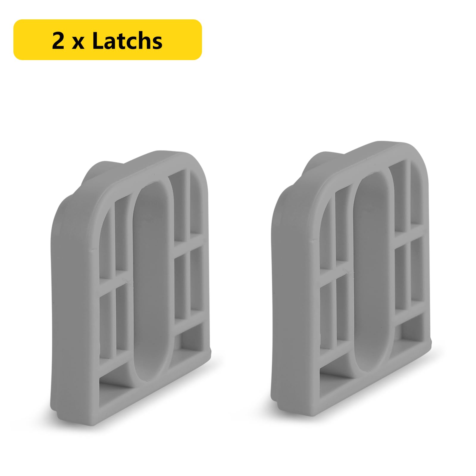 Likzest Retractable Baby Gate Replacement Parts, 55W x 33H, Includes 2 Latches, 2 Brackets, and Screws - Grey