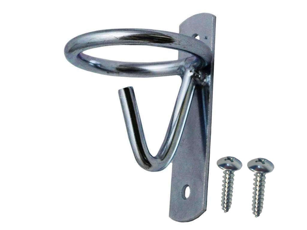 Derby Originals Heavy Duty Wall Mount Metal Bucket Hook Hangers - For Use With Horses, Livestock, Pets, Indoors/Outdoors, Garage/Automotive Lot Of 4 Hooks