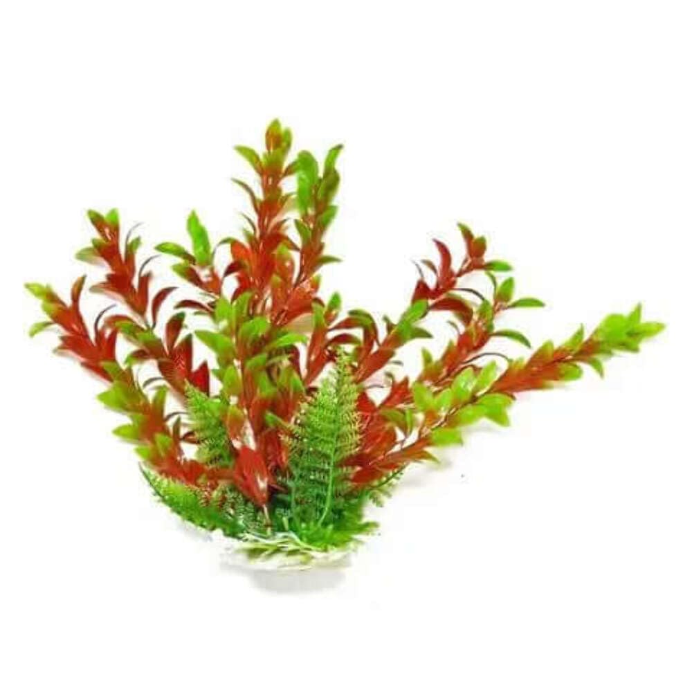 Aquatop Plastic Freshwater Aquarium Plant, Green, 17' Tall