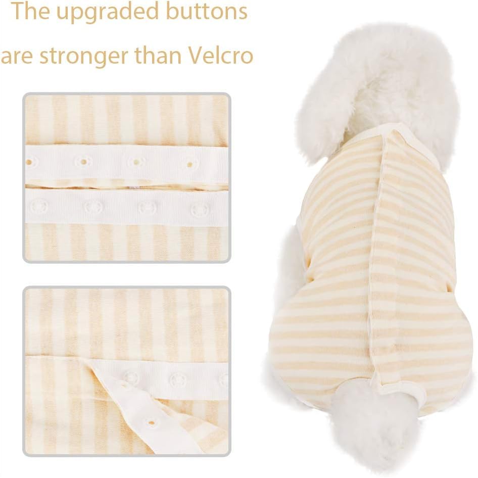 Due Felice Dog Diapers Period Suit For Female Dog Sanitary Panties In Heat To Keep Diaper On For Small Medium Dogs (S(Back Girth