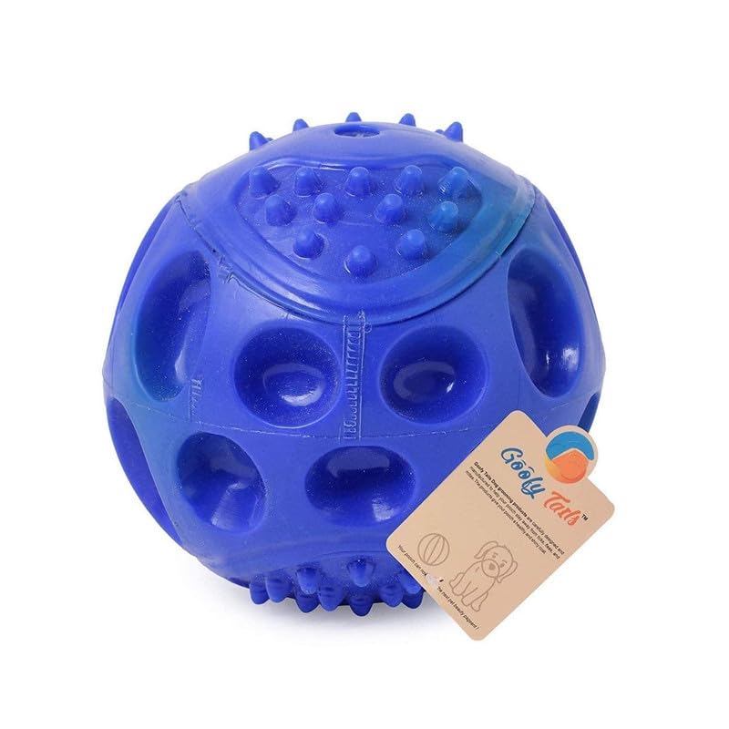 Goofy Tails Dog Ball Dog Toys, Hard Squeaky Rubber Ball Toys for Dogs, Chew Toys for Dogs, Squeaky Toys for Dogs, Ball for Dogs