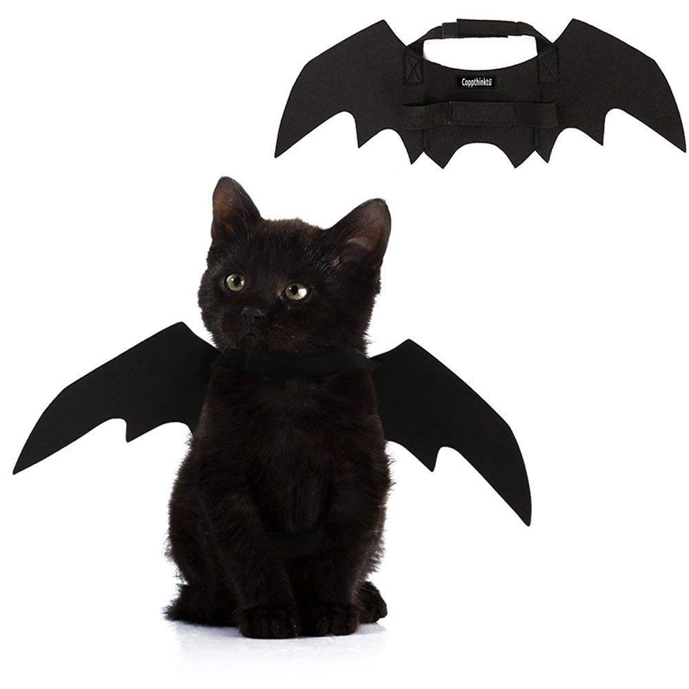 Halloween Pet Bat Wings Cat Dog Bat Costume, Cat Bat Wings Halloween Costume for Cats Small Dogs, Puppy Cosplay Bat Costume Cat 
