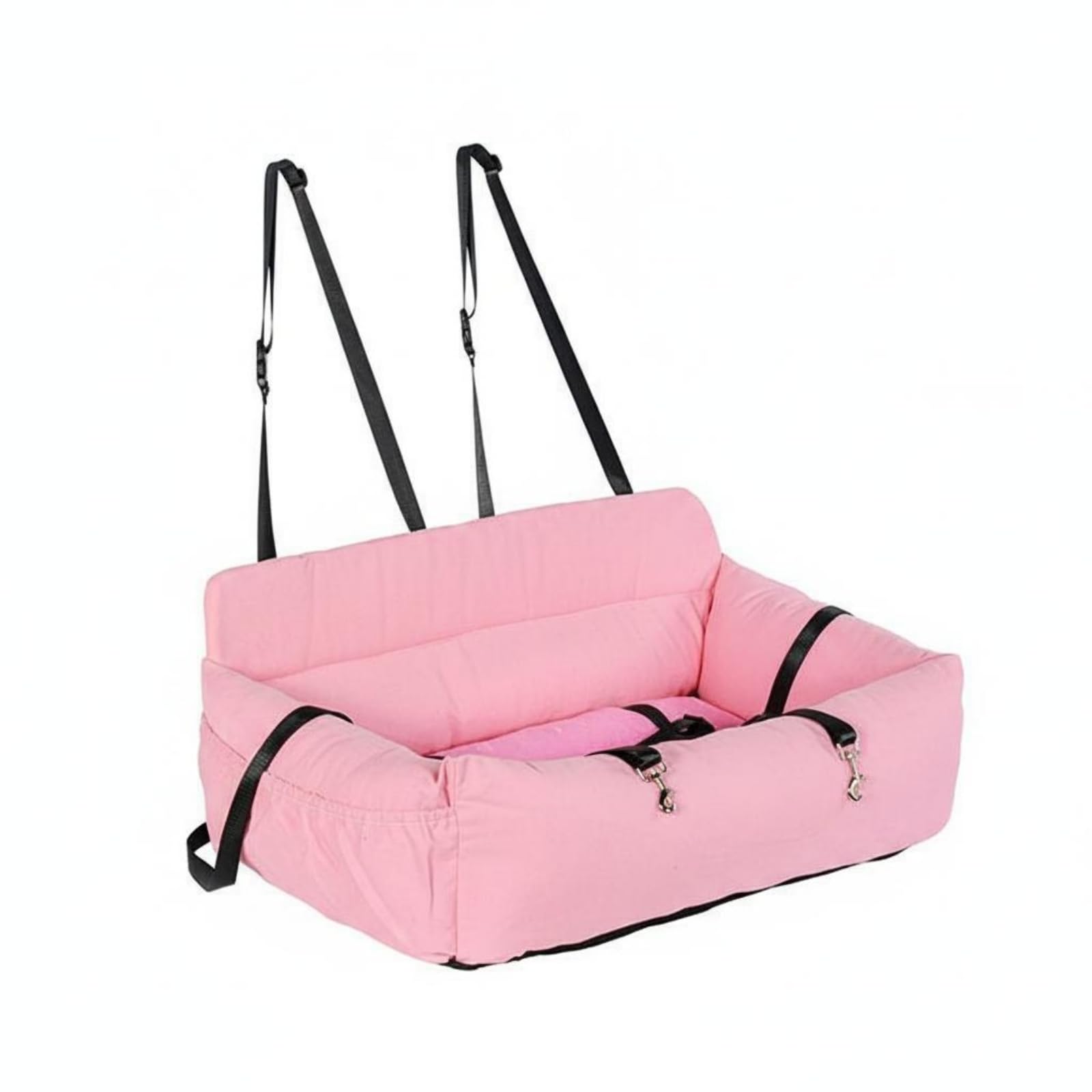 BiteResistantResistant Car Travel Dog Bed Removable Cover Washable Dog Car Bed Portable Pet Travel Cushion Soft Padded for Dogs