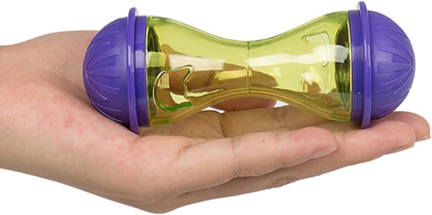 Green Interactive Puzzle For Feeder Treat Dispensing Slow Feeder For Indoor Cats Kitten Slow Feeders With Bells Inside Puzzle Fe