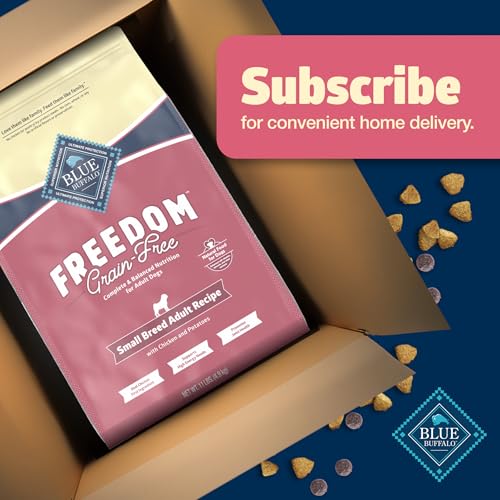 Blue Buffalo Freedom Grain-Free Small Breed Dry Dog Food, Supports High Energy Needs, Made in the USA With Natural Ingredients,
