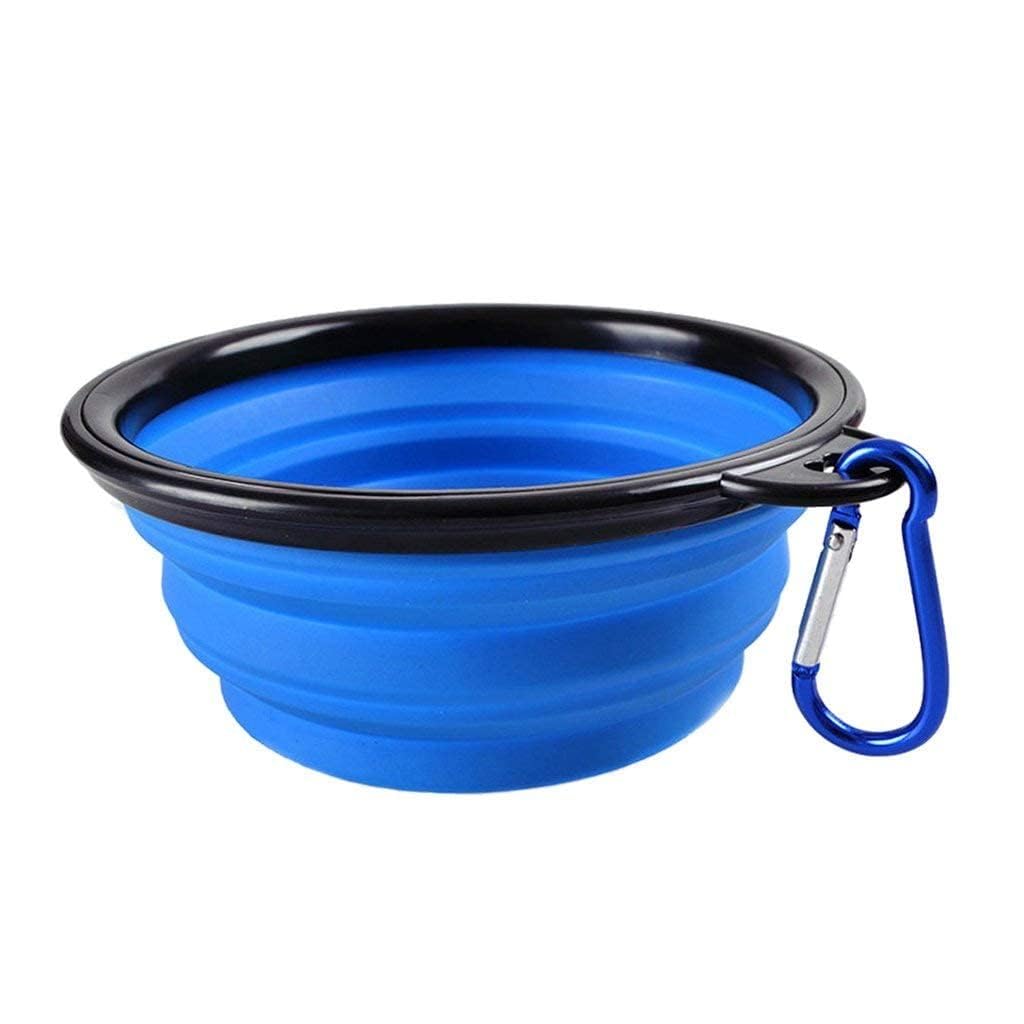 Maxxlite Set Of 2 Silicone Dog Bowl, Foldable Expandable Cup Dish For Pet Cat Food Water Feeding, Portable Travel Bowl With A Fr