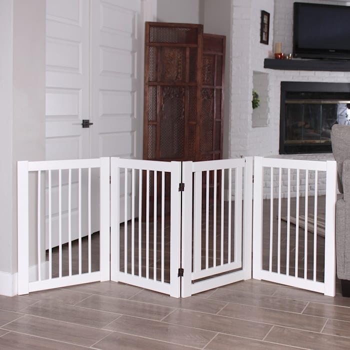 Primetime Petz 360 Configurable Freestanding Dog Gate with Door for Home