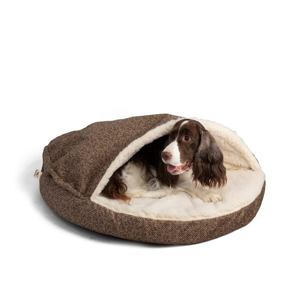 Snoozer Luxury Orthopedic Cozy Cave Pet Bed, Showdog Collection, Small - Merlin Camel