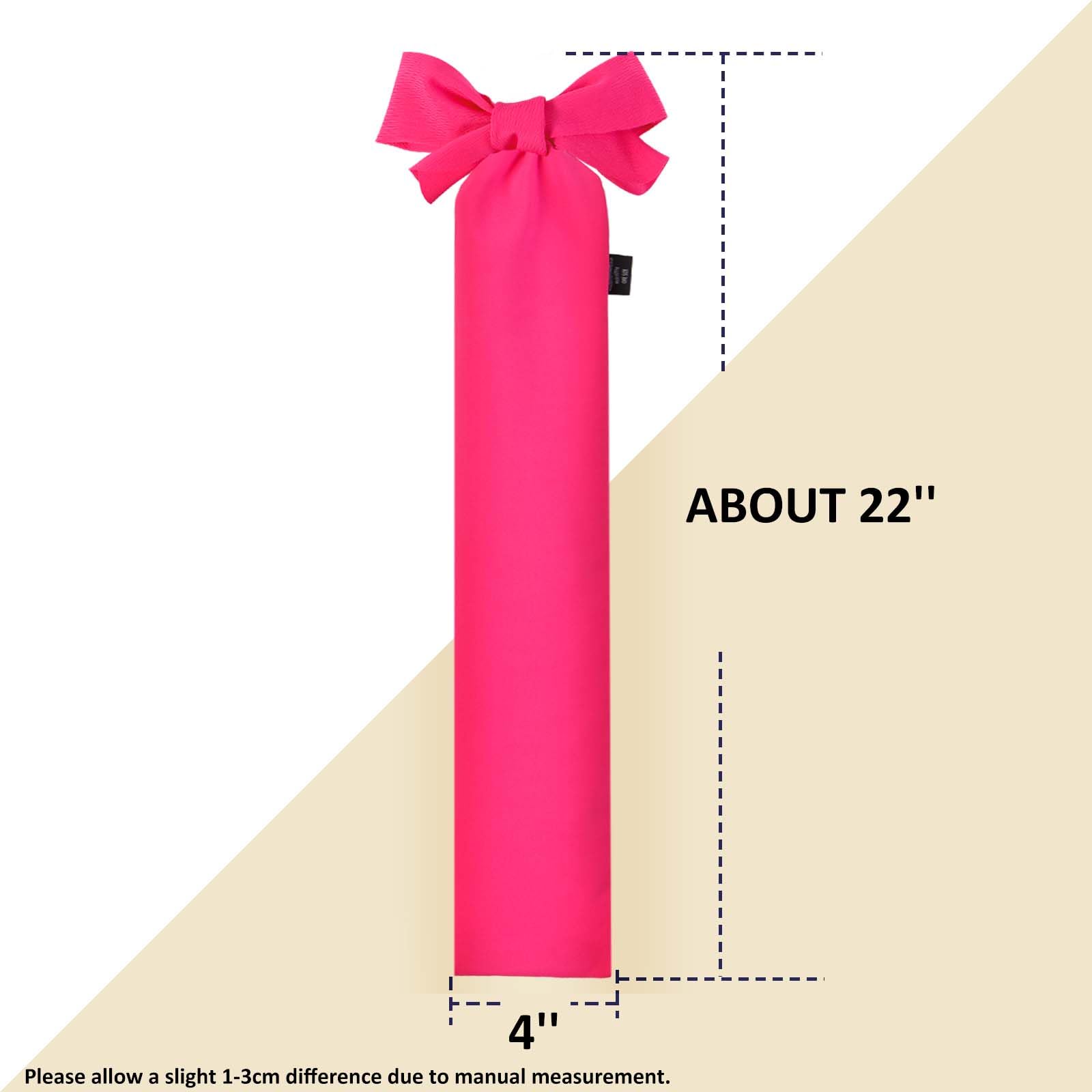 Harrison Howard Stretchy Horse Tail Guard - Breathable & Protects - Slip On Design - 2 Strand Closure - 22'' L Light Pink