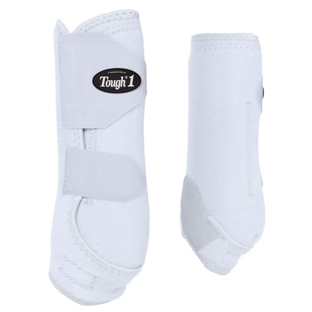 Tough 1 Extreme Vented Sport Boots Set, White, Large