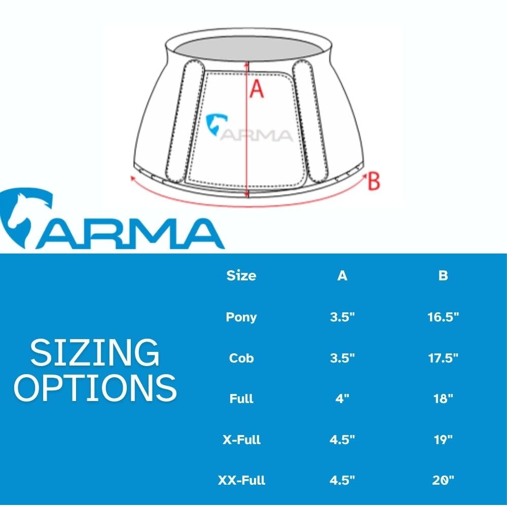 Shires Arma Over Reach Horse Bell Boots (Royal, X-Full)