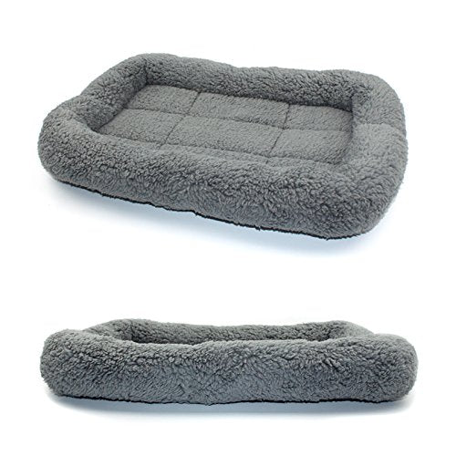 Enjoying Cat Mat Bed 16'' X 22'' Pet Bed With Pillow Around For Dogs Cats Curled Sleeping Beds For Carrier/Crate Small To Medium