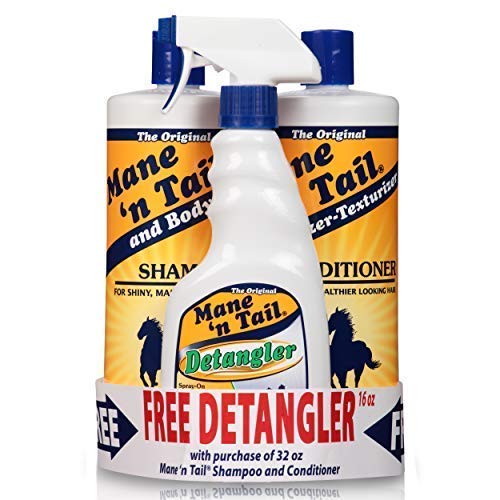 Mane 'N Tail 3 Pc Kit Includes 32 Ounce Mane 'N Tail Shampoo/ 32 Ounce Mane 'N Tail Conditioner/ Detangler 16 Ounce