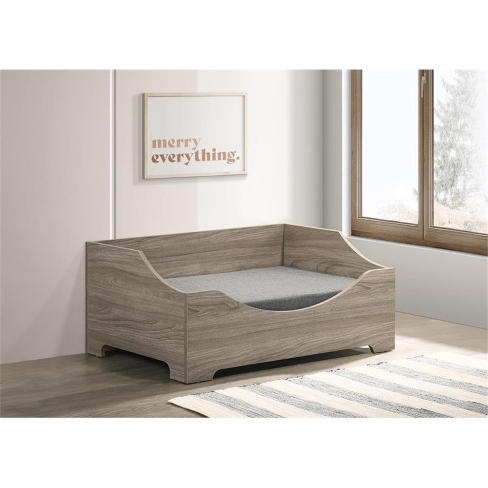 Progressive Furniture ZoZo Pet Bed W/Cushion in Sand/Gray
