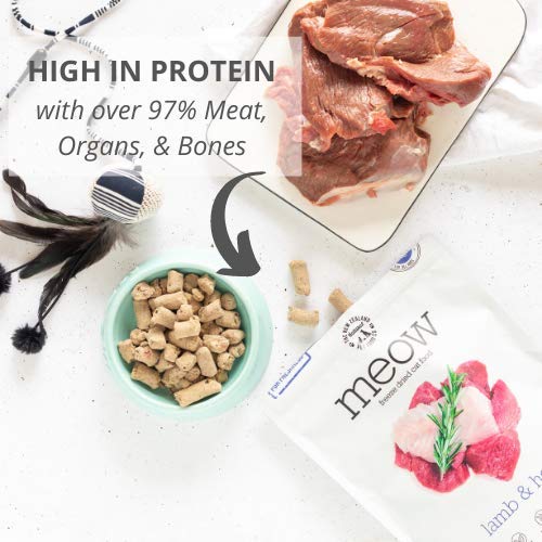 The New Zealand Natural Pet Food Co Meow Freeze Dried Cat Food - Beef & Hoki Recipe, High Protein, Meals & Toppers, Dry Cat Food