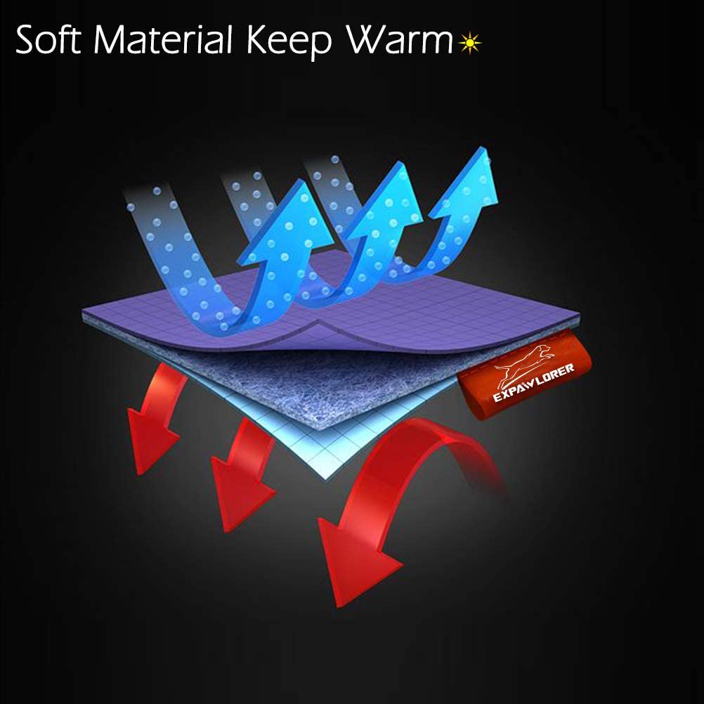 Expawlorer Pet Dog Clothes With Pocket, Polar Fleece Dog Hoodie Fall Cold Winter Sleeveless Sweater With Hat Warm Cozy Sweatshirt For Small To Large Dogs Boy And Girl (Red, Xxl)