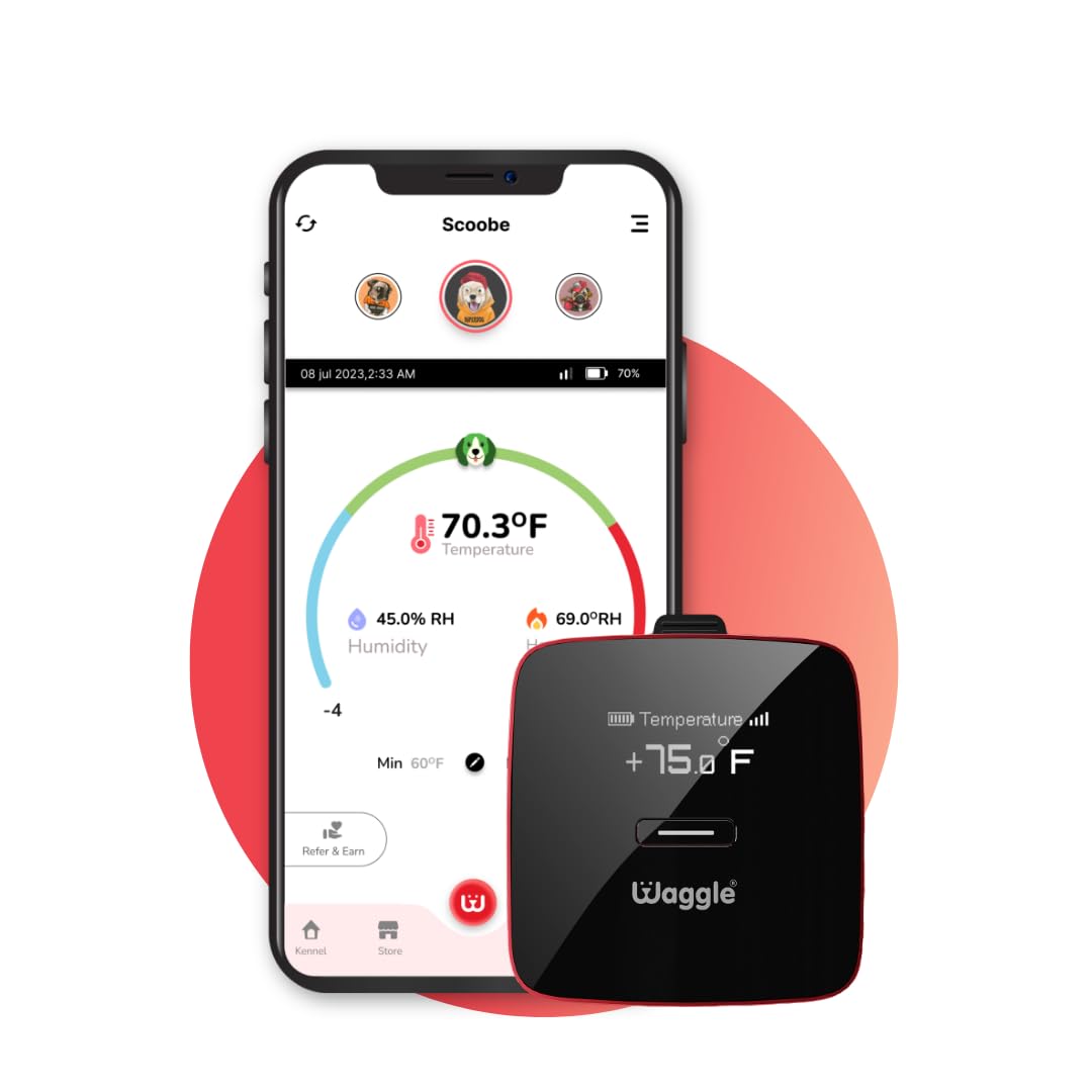 Waggle Rv/Pet Safety Temperature Monitor - Pro (Gps) | 4G Lte, Instant Power Outage/Temp/Humidity Alerts | Gps & Geofencing For Rvers.