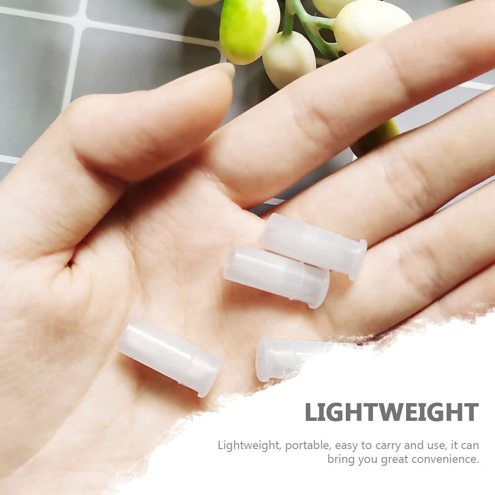 100 Pcs White Toy Noise Makers Insert Squeakers, Plastic Dog Squeaky Toy Whistles, Dog Squeak Toys Toy Insert Replacements,Dog W