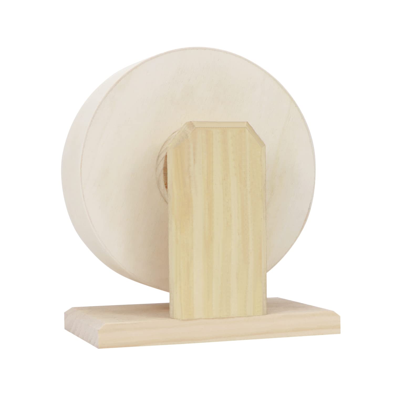 Small Pets Exercise Wheel Hamster Wooden Mute Running Spinner Wheel Play Toy For Rat Gerbil Mice Chinchillas Hedgehogs Guinea Pigs (S)