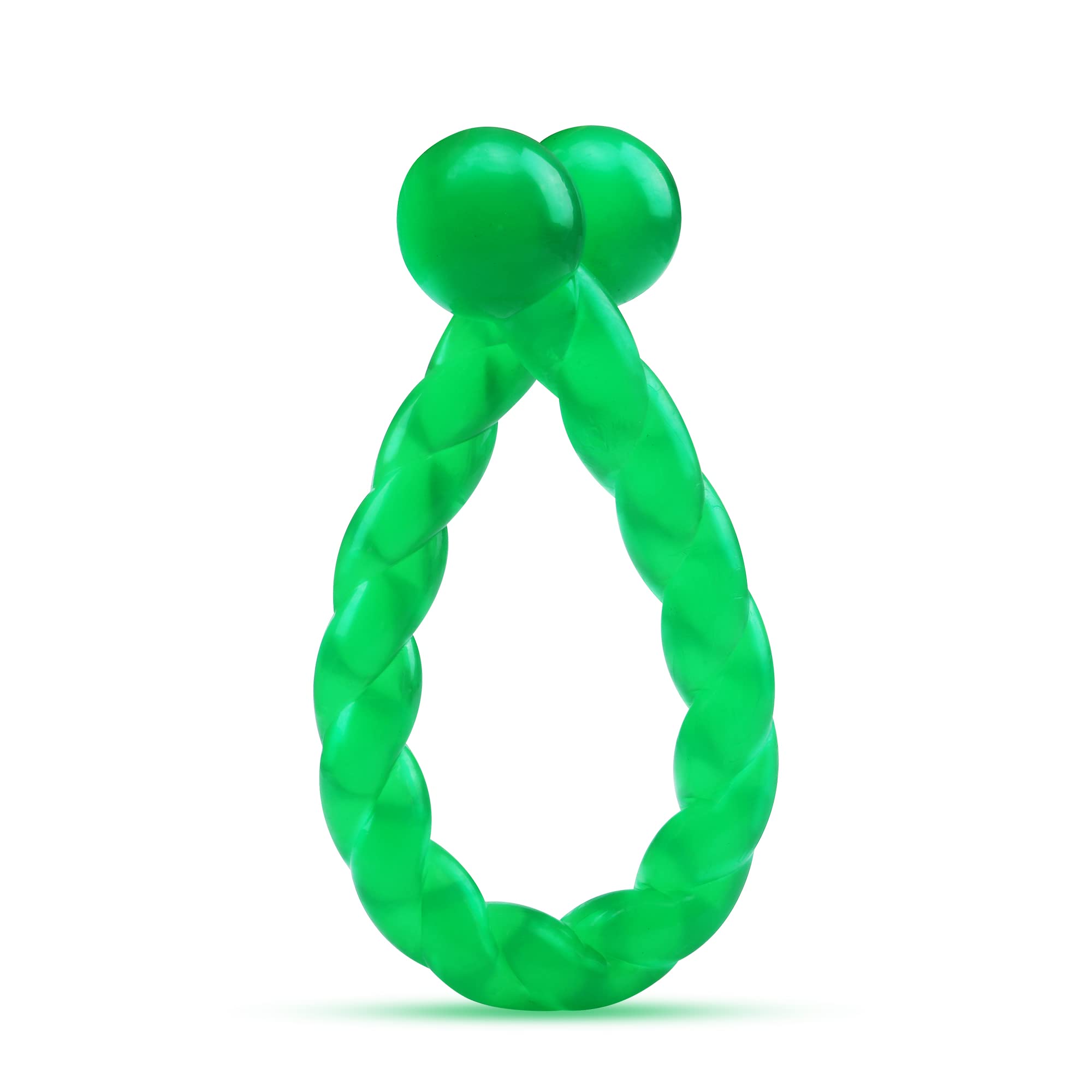 Ycozy Dog Chew Toys 11'' Long For Small/Medium Dogs Aggressive Chewers, Rubber Puppy Dog Rope Toys Knot Dental Teething Toys Almost Indestructible Washable