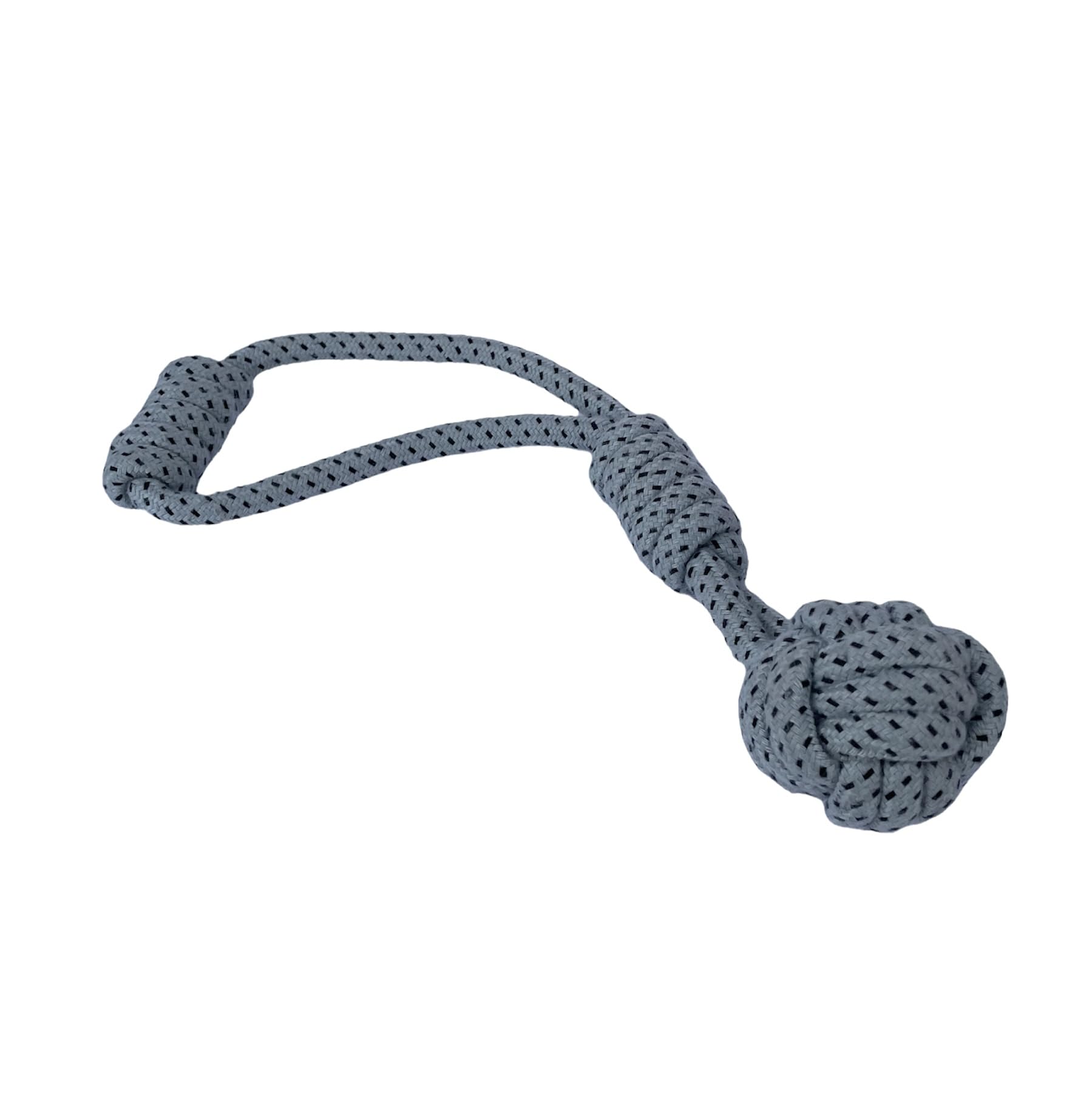 Billiejean Green Dog Rope Toy For Puppy Teething, Chew Dog Toys For Small Dogs & Puppies (Grey Single Rope Ball)