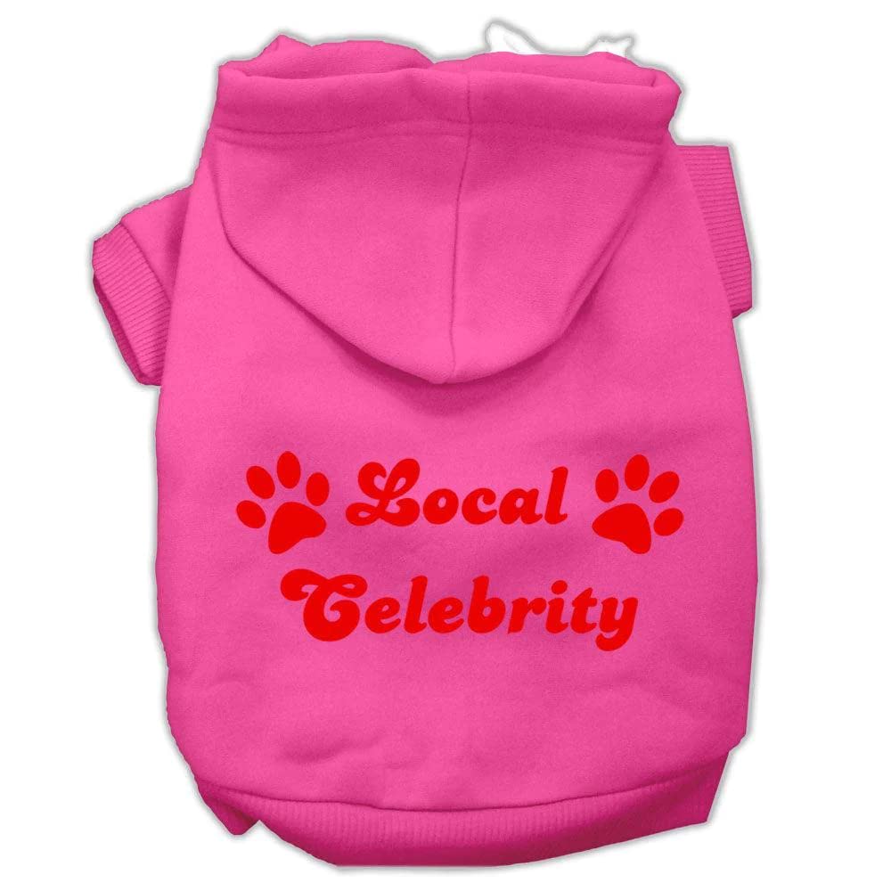 Pet Dog & Cat Hoodie Screen Printed, Local Celebrity Purple XS (0-3 lbs.)
