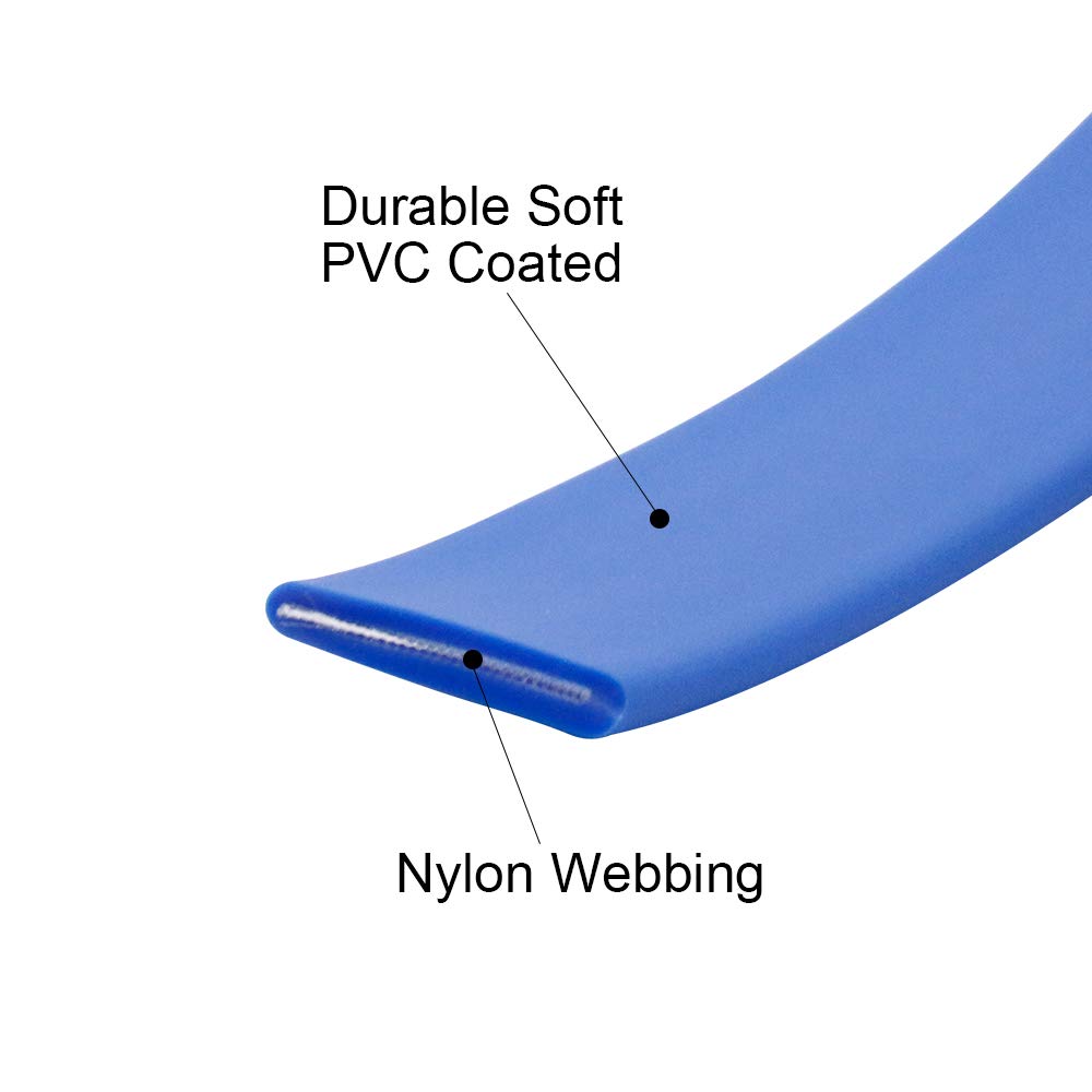 Waterproof Dog Training Leash 50Ft 30Ft 15Ft 10Ft 5Ft Heavy Duty Recall Long Lead For Large Medium Small Dogs (10Ft, Blue)